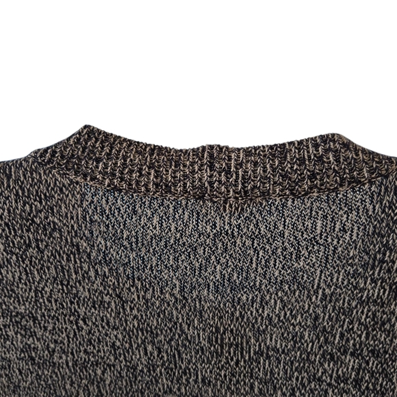 PLUS SIZE******Talbots Gray and White Striped Cardigan - Picture 8 of 9